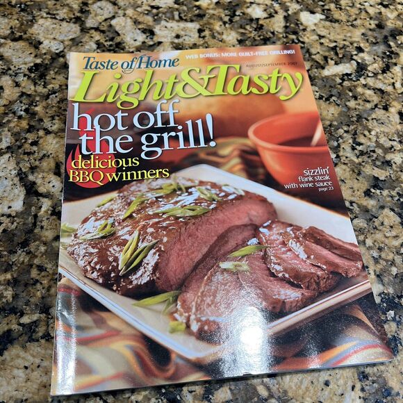 Taste of Homes Light And Tasty Cooking Recipe Magazines 2007 Back Issue Set Of 6 - Picture 8 of 13